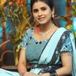 Rithika Tamil Selvi Instagram - Re-set, re-adjust, re-start, re-focus... As many times as you need to.. Good morning🌞 ✌😊 . . . Outfit @abinayadesignerstudio Jewellery @made_for_hers . . . #rithika #rithikavijaytv #rithikacwc #tamil_rithika #vijaystars