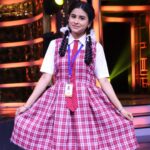 Rithika Tamil Selvi Instagram - Back to school feel🎒📚 loved this look👧😊 Upcoming show in vijaytv⭐ . . . . #rithika #vijaystars #Rithika #vijaytelevision #vijaypallikoodam #vijaytvshow #schoollife #schooluniform #schoollife #schoolstudent #backtoschool