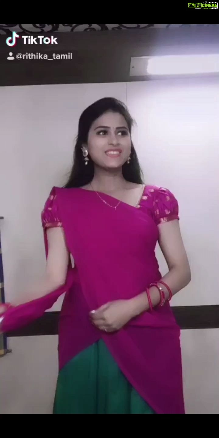 Rithika Tamil Selvi Instagram - Throwback video ☺ . . . #rithika #tamil_rithika #rithikareels #Rithika #rithikavijaytv #vijaystars #rithikacookwithcomali #rithikacwc