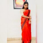 Rithika Tamil Selvi Instagram - Happiness is not by chance but by choice. Be happy always 😊 Sarees @ashas_womens_collection . . . . #rithika #tamil_rithika #baakiyalakshmi_serial #rithikasaree #baakiyalakshmi #vijaystars #vijaytelevision #rithikatamilselvi
