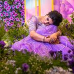 Rithika Tamil Selvi Instagram - 💜💜💜💜 📷 @ashokarsh Outfit @knotweddinghouse Decor @floraweddings_india MUA @profile_makeover Hairstylist @mani_stylist_ Groom styling @chella_hair_makeup Jewels @vivahbridalcollections . . . . . #rithika #tamil_rithika #rithikawedding #weddingphotography #receptionlook #vinurithika #vijaystars #receptionbride #receptiondecor #purplegown