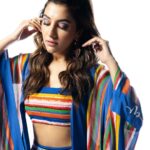 Rukmini Maitra Instagram - I truly could be any colour you like!🌈🌈🌈😃 Outfit @labelnityabajaj Styling @styleographbychikkygoenka Makeup @makeupbybithikabenia Hair @hairbymousami Photography @pixelamalgam