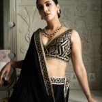Rukmini Maitra Instagram - ♠️🖤 #SheraBangali2022 Outfit @gopivaiddesigns Styling @styleographbychikkygoenka Hair & Makeup @makeupartist_prasenjit Photography @pixelamalgam