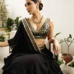 Rukmini Maitra Instagram - ♠️🖤 #SheraBangali2022 Outfit @gopivaiddesigns Styling @styleographbychikkygoenka Hair & Makeup @makeupartist_prasenjit Photography @pixelamalgam