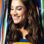 Rukmini Maitra Instagram - I truly could be any colour you like!🌈🌈🌈😃 Outfit @labelnityabajaj Styling @styleographbychikkygoenka Makeup @makeupbybithikabenia Hair @hairbymousami Photography @pixelamalgam