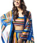 Rukmini Maitra Instagram - I truly could be any colour you like!🌈🌈🌈😃 Outfit @labelnityabajaj Styling @styleographbychikkygoenka Makeup @makeupbybithikabenia Hair @hairbymousami Photography @pixelamalgam