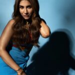 Rukmini Maitra Instagram - The 🐬 in me, missing the 🌊..💙 Styling @styleographbychikkygoenka Outfit @eshaamiinlabel1 @eshaamiin1 Makeup @makeupbybithikabenia Hair @hairbymousami Photography @pixelamalgam
