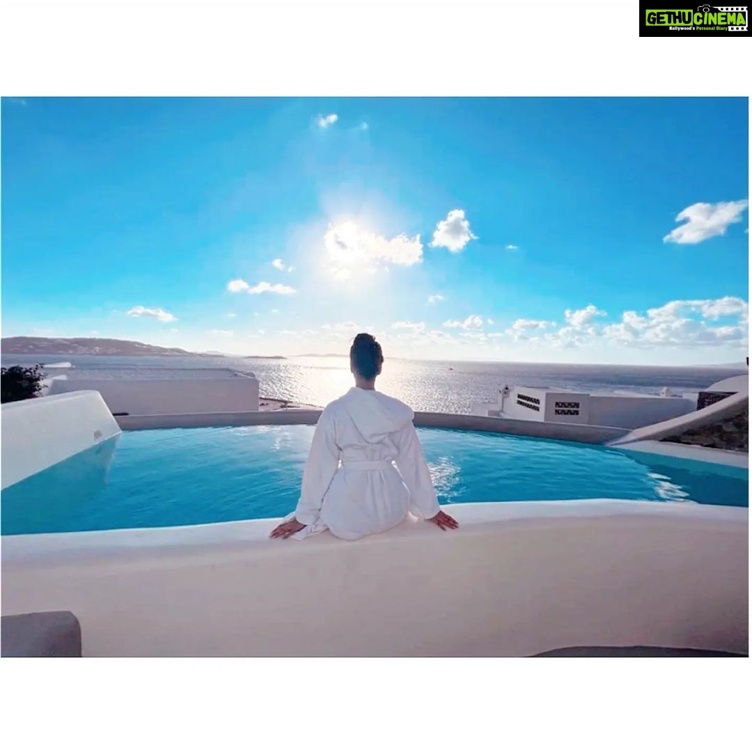 Rukmini Maitra Instagram - Every morning, choose peace.💙 Cavo Tagoo Mykonos