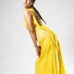 Rukmini Maitra Instagram - I know I had you at Yellow..😉 Outfit @meghabansalofficial Styling @styleographbychikkygoenka Hair @hairbymousami Makeup @makeupbybithikabenia Photography @pixelamalgam