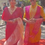 Rupali Bhosale Instagram - संजना ❤️ अनिरुद्ध #starprvah #starpravahparivaarpuraskar2023 #sanjana #anirudh #rupalibhosle #milindgawali #aaikuthekaikarte #itsmajja