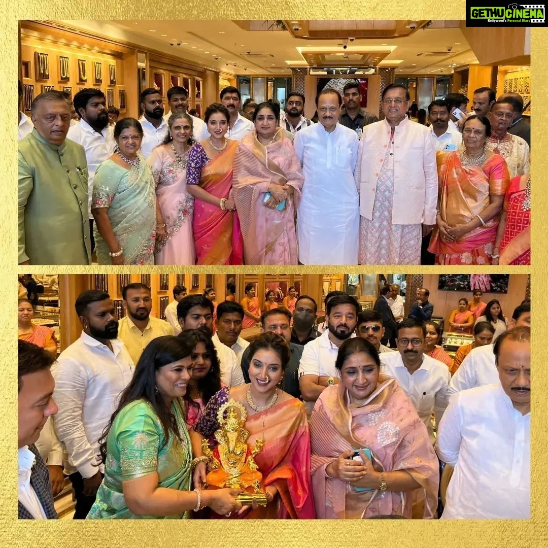 Rupali Bhosale Instagram - Unforgettable day with @rupalibhosle at our new store launch in Nagar Road, Kharadi. Thank you for making it shine brighter with your presence in celebration of the start of a new chapter, filled with timeless beauty and elegance. Come and explore our exquisite gold, silver and diamond collection today! ✨️ #RankaJewellers #RankaJewellersKharadi #Pune #Kharadi #NagarRoad #ITHub #Wedding #BigFatWedding #IndianWedding #WeddingJewellery #Jewellery #Luxury #BridalJewellery #Wedding #IndianBride #Bride #Fashion #JewelleryDesign #DesignerJewellery #FashionJewellery #JewelleryLover #BrideToBe #InaugurationCeremony #Inauguration Pune - Nagar Road
