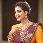 Rupali Bhosale Instagram - Shine like the whole universe is yours. ~ RuMi ~ Saree & Blouse @aaishvy_designs Earcuffs, Nath, Finger Rings @nathicha__nakhara Moti chokar @samarth_creation_2022 Long necklace, Waist Chain @jizajewellerystudio Makeup @mhatresameer60 Hair @ruksar__99 Clicked @ashayrtulalwar . . . . . #FestiveVibes #SareeLove #LifeIsBeautiful #Saree #Traditional #GratitudeAttitude #TeamWork #SaturdayVibes #RupaliBhosle #RockingRupali #RupaliWinningHearts #KeepLoving #AaiKutheKayKarte #Sanjana 🧿