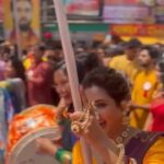 Rupali Bhosale Instagram - नववर्ष शोभायात्रेत संजना फेम अभिनेत्री रूपाली भोसलेचा खास अंदाज 🌸🍃🌿🌼 . . . . . . #rupalibhosle #peepingmoonmarathi #gudhipadwa #marathiactress