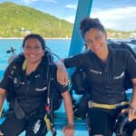 Saiyami Kher Instagram – Bliss 💙 Here’s to deeper dives and deeper friendships. 

@madhur.patil @aamirrj01