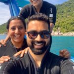 Saiyami Kher Instagram - Bliss 💙 Here’s to deeper dives and deeper friendships. @madhur.patil @aamirrj01