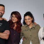 Saiyami Kher Instagram - A few years ago, on a rainy afternoon, @tahirakashyap came home for a narration of Sharmaji Ki Beti. I loved it instantly! Even days after we met, the story left me with a warm, fuzzy feeling. Tahira was self-assured, sweet, simple, and knew exactly what she wanted (I'm glad she wanted me). Producerji @atulkasbekar and @tanuj.garg @sameern were convinced that I fit the part. It all felt too good to be true. But like films, our lives also have these strange twists and turns. And out of nowhere, they began hitting us. As everyone knows, Tahira was unwell. It was shocking, scary, and heart-breaking. Obviously, the film went on hold. The warrior that she is, we were ready to roll in no time! But life had other plans. Covid happened and the world shut down. Through all the ups and downs, Tahira fought. For herself. For all of us. Filmi heroes toh bahut hai, she's a real-life one. I'm so glad our paths crossed and we've worked on this film together. Can't wait for all of you to watch it.