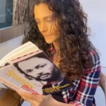 Saiyami Kher Instagram - The perfect company for a rainy day is hot chocolate and warm conversations. And when there is a lot of waiting around during shoot and no people to talk to, there are books! So, I finally started with up my favourite, @rakeyshommehra ‘s book - The Stranger In The Mirror. With @officialreetagupta Rang De Basanti was a cult film for my generation. So, the thought of debuting in a film that Rakeysh Sir was going to direct was nothing short of a dream. Through the two years of making Mirziya, I know I developed a lifelong bond with Sir. He's as good as my family. Even today, five years after my debut, if I want film-related advice or I want home-cooked food or need swimming lessons he remains my go-to person. During the shoot, without even realising what he was doing, Sir would keep showering me with pearls of wisdom. He'd make a casual remark about something, and I'd keep thinking about it even days after had said it. He once told me how the film industry is a very lonely place. And that one must know that the people who praise you to the skies are also the same ones whowill also dump you to the ground. So don’t take any of this too seriously. He'd keep telling me to follow my heart. He'd say that if I stayed true to my craft and kept focusing on getting better, success or failures would become inconsequential. There are many such stories. And I can keep writing about them. I know that Rakeysh Sir made me a stronger and better person. Can’t wait to turn these pages and relive why this man is so special.