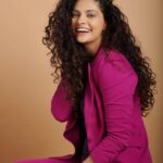 Saiyami Kher Instagram - The wild and tamed day. Outfit @worldofasra Earrings @alasajewels @ascend.rohank Styled by @shnoy09 Shot by @sandeshparulkar