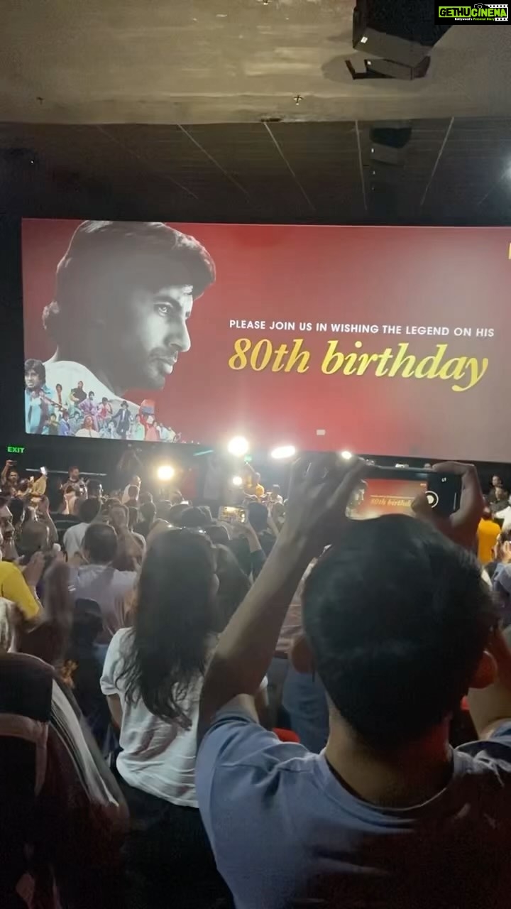 Saiyami Kher Instagram - Amitabh Bachchan has been an institution, an inspiration and the torchbearer of Indian cinema for so many years. Best way to celebrate 80 years of this phenomenon. What a night! Thank-you for all that you have given us. Happy Birthday @amitabhbachchan Sir! Shivi Sir, @filmheritagefoundation this festival is the best thing you could have done for us. It’s been such a delight to watch all these films on the big screen again. Thank-you!