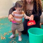 Sameera Sherief Instagram - Montessori Learning ❤️ P.S. If you think I don’t do household but teaching my son, you are mistaken my love. When needed I can do everything. Preparing my son for the same. Basic life skills ❤️ @ekamearlylearning #MomSon #MomAndSon #Arhaan #SyedArhaan #SameeraSherief