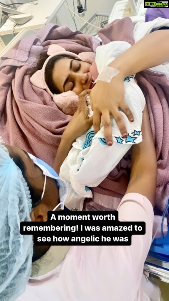 Sameera Sherief Instagram - If there’s someone who supported me through out my pregnancy & delivery, it’s definitely my Dr. @samathakumar This journey wouldn’t have been easy if it wasn’t her. N if I didn’t believe in her, myself n ofcourse my baby. Just wanted to thank you @samathakumar for being there with me at all the odd times. Even while so many ppl had spread hatred towards me for being active during pregnancy, she was there to lemme know that I need to do things that I love. N my body will lemme know when I’m crossing my limits. A wonderful journey of labor! Lastly thank you my Heera 💎 for choosing me as your mum. ❤❤❤