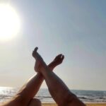 Samiksha Jaiswal Instagram - "Wild, barefoot and free with my main beach." 💙