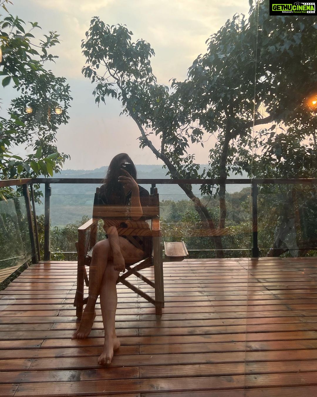 Samiksha Jaiswal Instagram - All you need is love and sunsets.💛 The Machan Tree House, Lonavala Hill