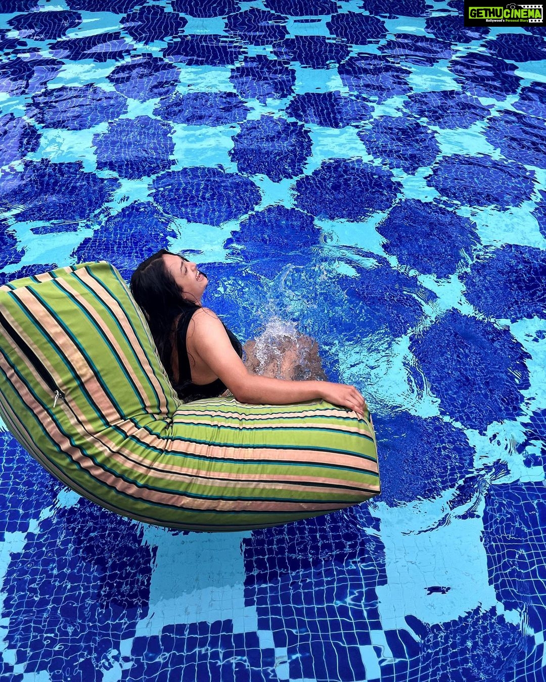 Samiksha Jaiswal Instagram - Good times, tan lines! 💙 . . . . . . . . . . . . . . . . . . . #wgoa #samikshajaiswal #instagram #reels #post #waterbaby #pool W Goa