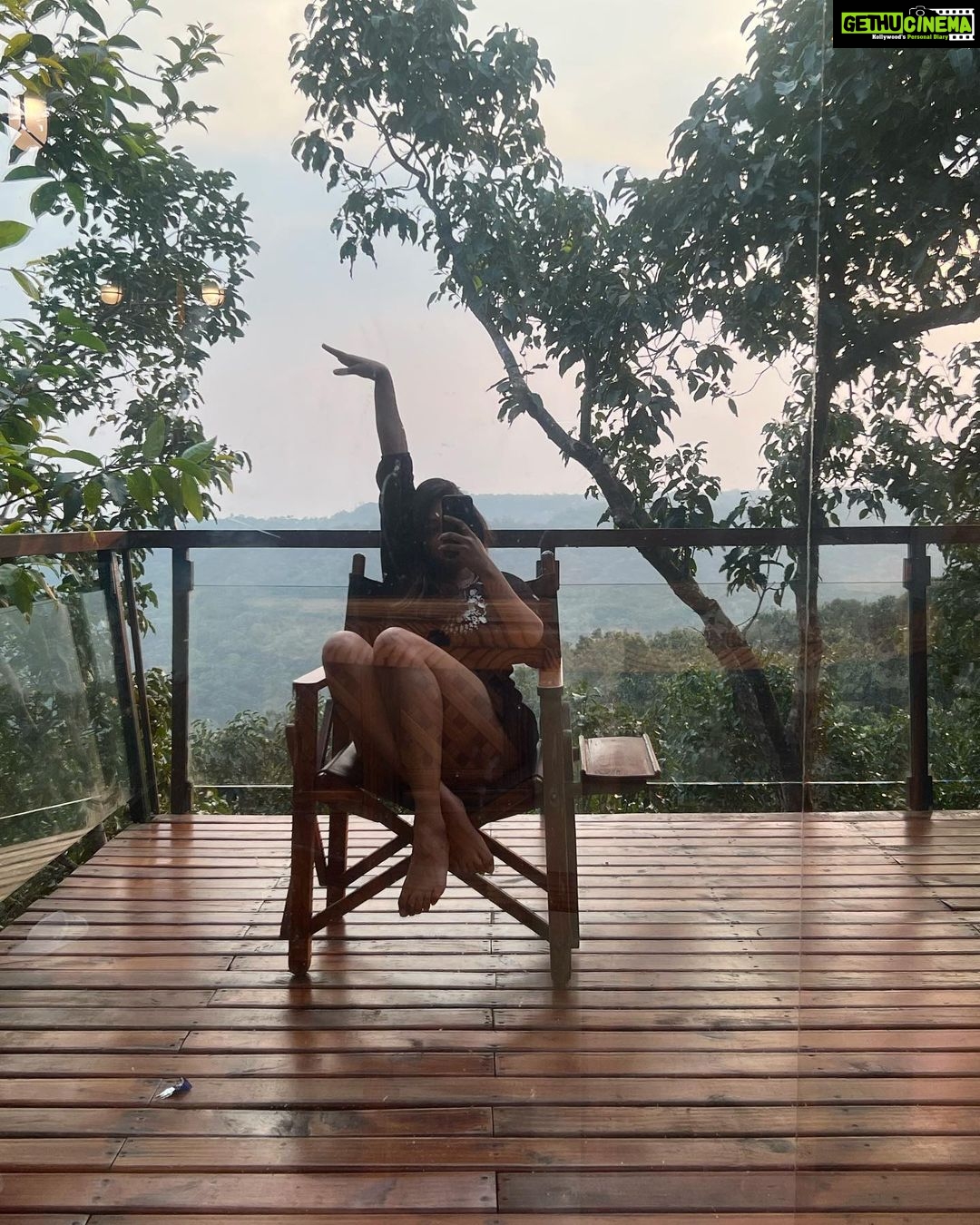 Samiksha Jaiswal Instagram - All you need is love and sunsets.💛 The Machan Tree House, Lonavala Hill