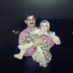 Samskruthy Shenoy Instagram - #appe #baby #memories #childhood #chubby #bubbly #loveit #manali #pink #cheeks #applerani #FATHER- daughter's first love.