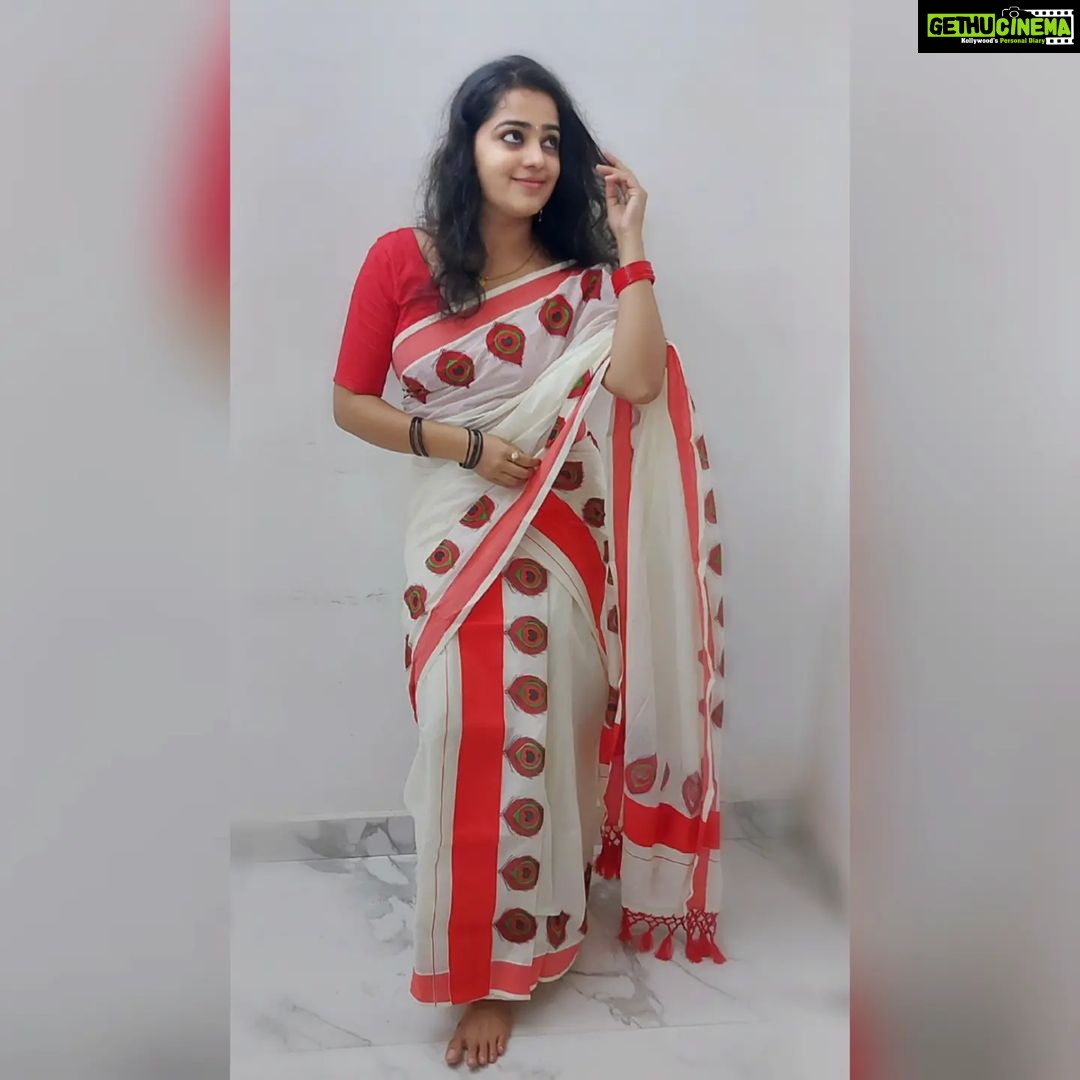 Samskruthy Shenoy Instagram - 🪷Happy Onam🪷 Set mundu - @ekatva.co PC- @govindraj70