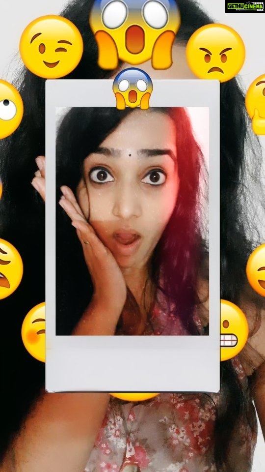 Samskruthy Shenoy Instagram - Emoji challenge... Just for fun 🙈😂 #emojichallenge #emojiface #emojifun