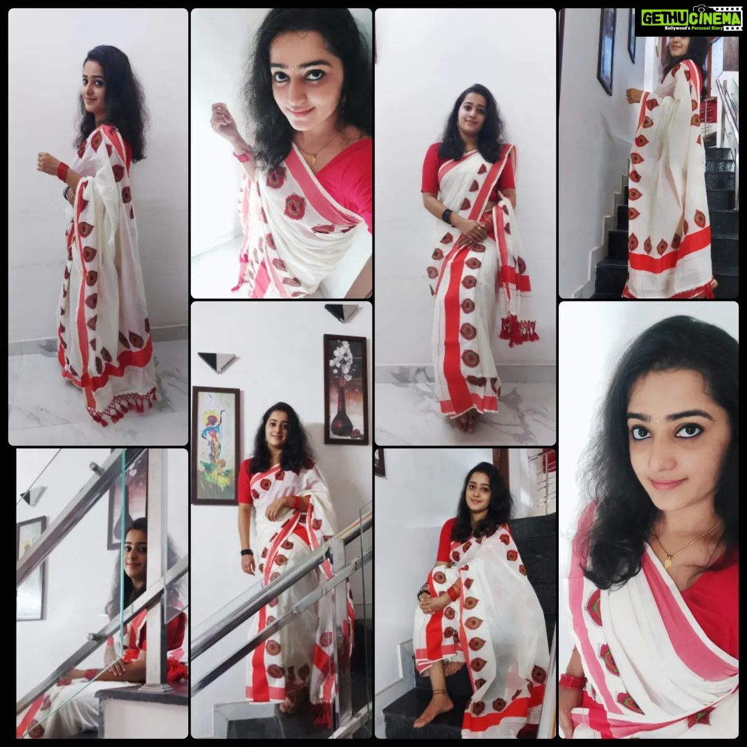 Samskruthy Shenoy Instagram - 🪷Happy Onam🪷 Set mundu - @ekatva.co PC- @govindraj70