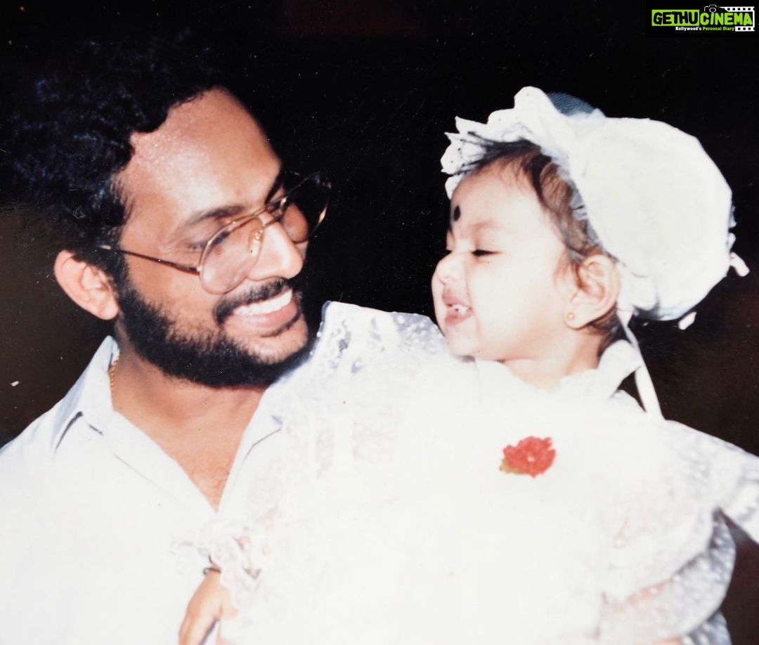 Samvrutha Sunil Instagram - Acha and his Ammutty on her first birthday! Happy Birthday Achu! ♥️