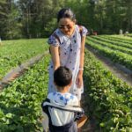 Samvrutha Sunil Instagram - #strawberrypicking #funwithmybaby #love