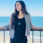 Samvrutha Sunil Instagram – Always a beach person! 🤍 Myrtle Beach, South Carolina