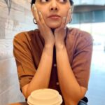 Samvrutha Sunil Instagram - Coffee date with husband, wearing his shirt 😉
