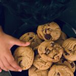 Samvrutha Sunil Instagram - Our very own almond flour chocolate chip cookies! A family favorite! 😍 Ingredients: 8 tbsp butter melted (or ghee) 4 tbsp brown sugar 1tsp Vanilla essence 1 egg 2 cups almond flour 1/2 tsp baking powder 1/2 tsp baking soda Salt a pinch 1/3 cup chocolate chips (dark) Bake at 350*f / 180*c for 15-20 mins Try this out and let me know in the comments😊 Charlotte, North Carolina