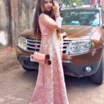 Sana Amin Sheikh Instagram - 💗💗💗 #Eid2022 (3.5.22) #eid #eiddress #floral #pinkdress #pink Mumbai, Maharashtra