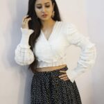 Sana Amin Sheikh Instagram - One of the looks which was not finalised for the shoot of #krpkab3 .. #dresstrials #looktest #tvserial #indiantvserials #indianshows #tvshows #croppedtops #skirts #fashion #styling #indiangirls