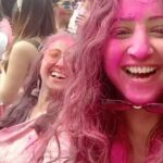 Sana Amin Sheikh Instagram - Uff! 💕 In the Video : @iamchahattewani @prernapanwar @jaan.kumar.sanu #Pink #Purple #Blue #Green #Yellow #Gulaal #HappyHoli #Holi #Holi2023