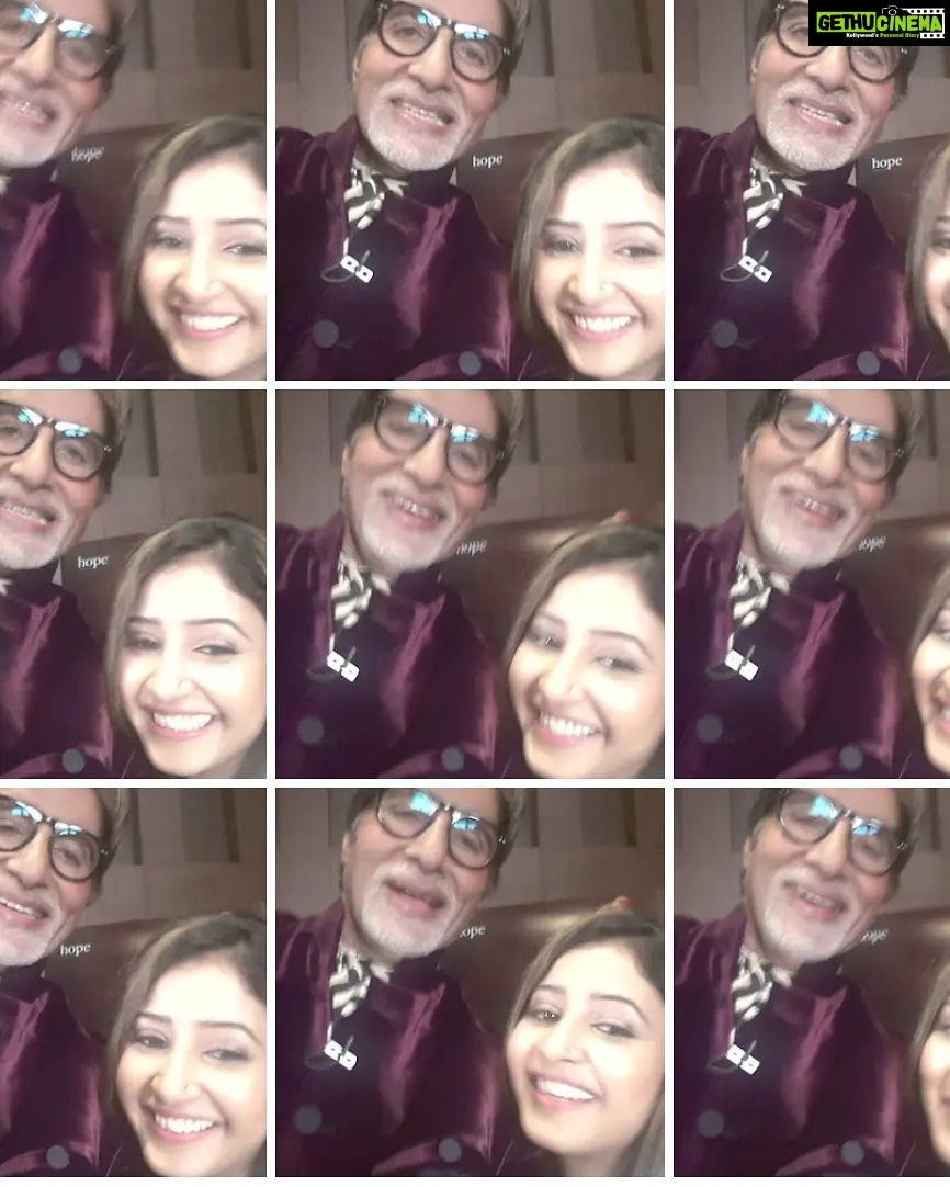 Sana Amin Sheikh Instagram - Happy Birthday Amitabh Bachchan ji. Selfies clicked by Him ✨ Tune into @mirchi90s as we take you through fun facts and trivia of the films Amit ji did in the 90s. #RJsana #mirchi90s #happybirthdayamitabhbachchan #amitabhbachchan #bachchan #sanasheikh #sanaaminsheikh #radio #webradio #radiojockey @amitabhbachchan