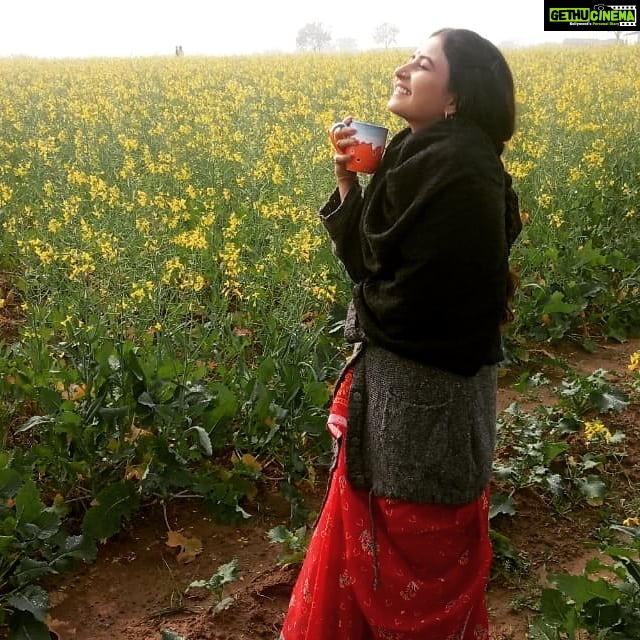 Sana Amin Sheikh Instagram - First Shoot of 2020, for a hindi feature. Shooting in #Chandigarh #Punjab. Playing a U.P. Girl again :) #Indianwife #IndianWomen #Indianactress #LoveForCinema #LoveForActing #Actress #lovepunjab #sarsonkasaag #sarson #sarsonkakhet #indianwinters #yellowfields #India #northindia 14/1/2020 Punjab (India)