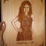 Sana Amin Sheikh Instagram - The image has been carved on wood.. such a Lovely Gifting Idea.. Thank you @the_wood_pic_er And loved the tagline as well.. thank u again.. #PhotoFrames #IndianActress #IndianActors #sanaaminsheikh #Sanasheikh