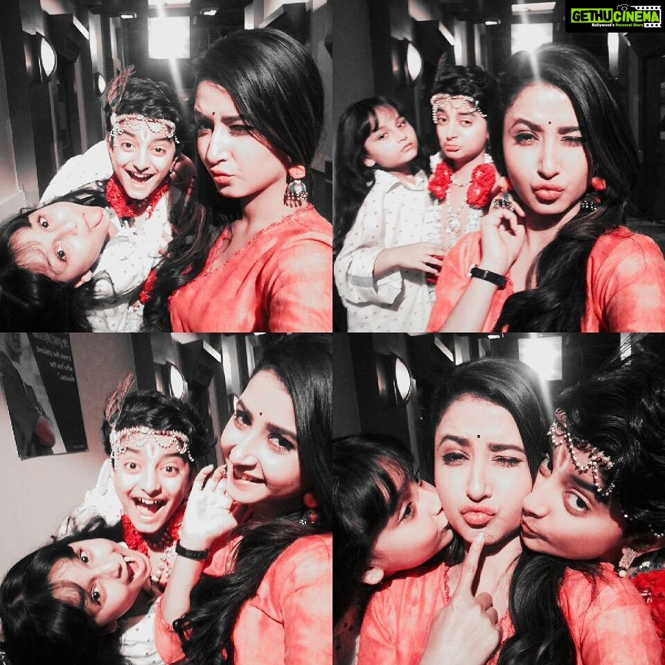 Sana Amin Sheikh Instagram - On set Mastiiii... ♡♡♡ The Three Musketeers ;) #Bhootu #ZeeTv 6.30 pm..monday to friday. (11pm ist -repeats)
