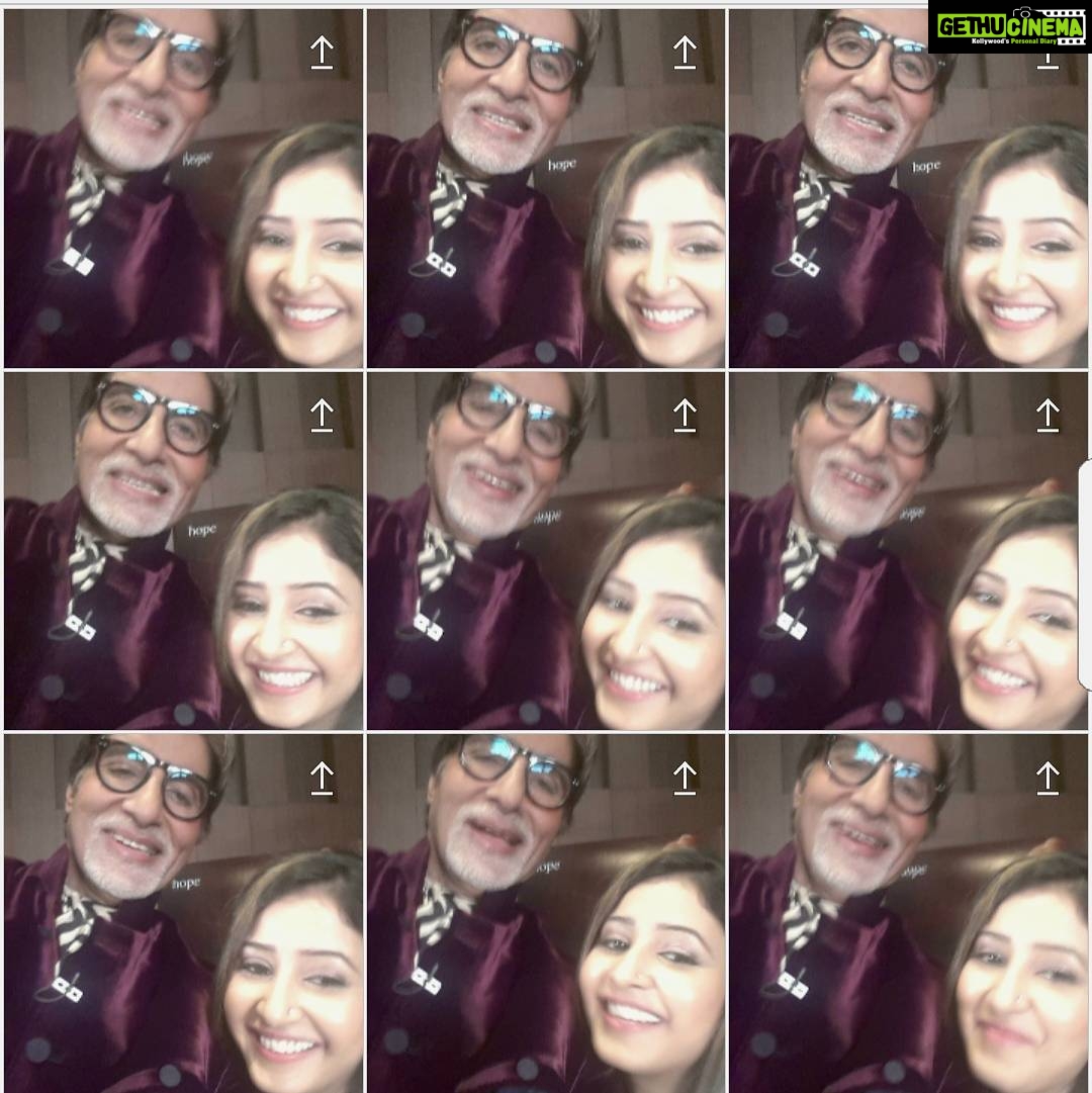 Sana Amin Sheikh Instagram - When HE Clicks.. #SelfieWithAmitabh #HappyBirthdayAmitabhBachchan #Throwback
