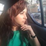 Sana Amin Sheikh Instagram - Pretending as of someone else is taking my picture.. :) Bwahaha.. 19.2.17. Sunday #RedHair