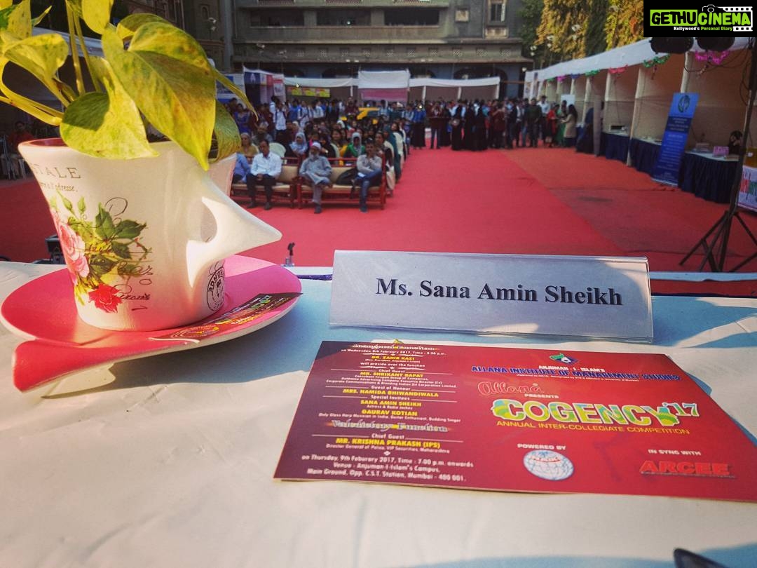 Sana Amin Sheikh Instagram - At #AllanaInstitute #Management #SouthMumbai #SanaAminSheikh #Festival #ChiefGuest 8.2.17