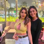 Sana Makbul Instagram - When Dubai makes us meet, we know the city is going down with our madness ! 👯‍♀️❤️ . . . #nikkitamboli #sanamaqbool #dubai #dubailife #madness