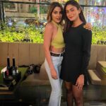 Sana Makbul Instagram - When Dubai makes us meet, we know the city is going down with our madness ! 👯‍♀️❤️ . . . #nikkitamboli #sanamaqbool #dubai #dubailife #madness